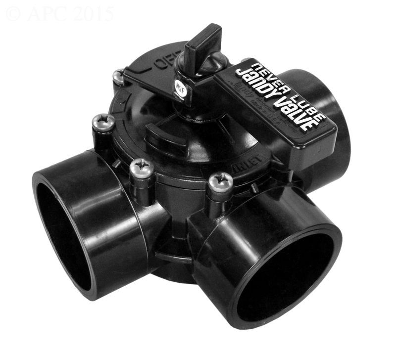 Jandy NeverLube 3-Way CPVC Diverter Valve - 2 Inch x 2.5 Inch - 4717