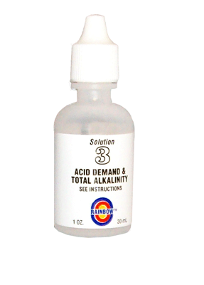Rainbow #3 Acid Demand / Total Alkalinity Test Solution 1 oz - 2 Pack