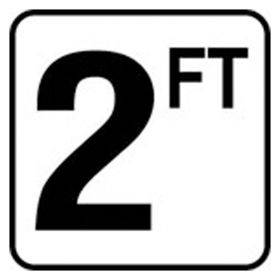 10 Ft. Inc Vinyl Swimming Pool Depth Marker Inlays