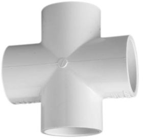 4-Way PVC Cross Fitting 1.5" Slip 420-015