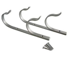 Aluminum Pole Hangers with Screws - Set of 2