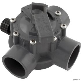 Jandy 3 Way 1.5 Inch x 2 Inch Positive Seal Gray Valve 1154
