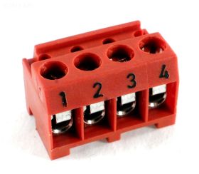 Jandy 6609 AquaLink Terminal Bar - 4 Pin - Red