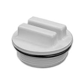 Hayward 1.5 Inch Threaded Plug with O-Ring - White - SP1022C